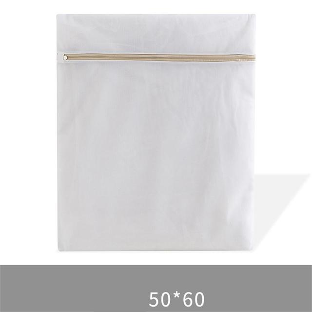 Fine Mesh Laundry Bag Zipper Mesh Wash Bags Washing Machine Bag For Underwear Bra Socks Dirty Clothes Organizer Laundry Basket: 50x60cm