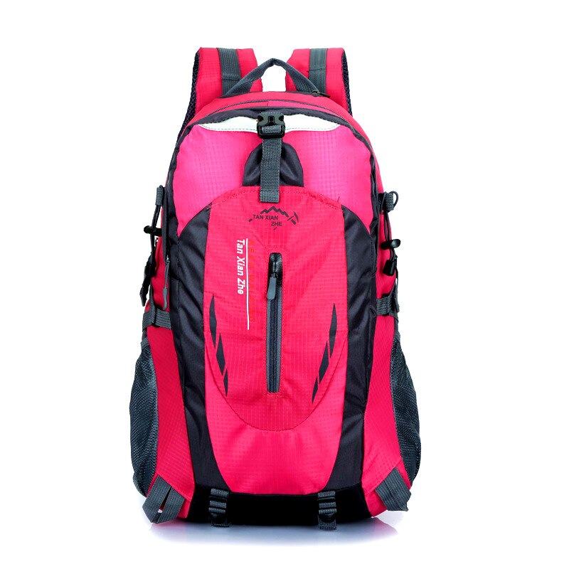 Travel Climbing Backpacks Men Travel Bags Waterproof Hiking Backpacks Outdoor Camping Backpack Sport Bag Men Backpack: Pink