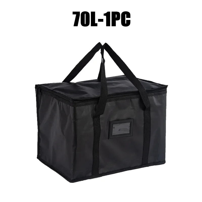 70L Extra Large Travel Lunch Bag Camping Cooler Box Picnic Bag Drink Ice Insulated Cooler Cool Bag Food Drink Storage: Blue
