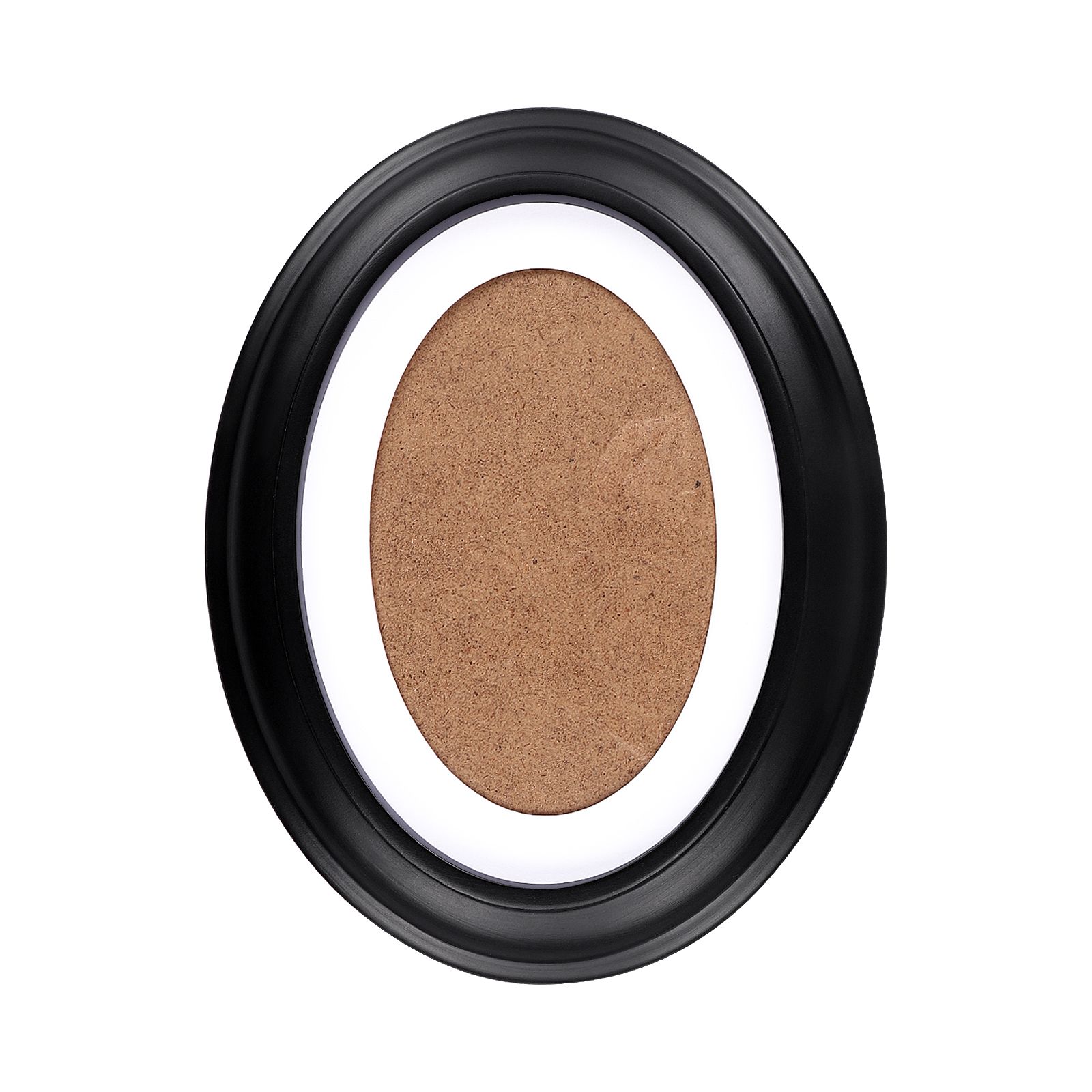 Klassieke 7-inch ovale houten fotolijst, zwarte muur, hangende decoratie, fotolijst, woondecoratie, houten frames