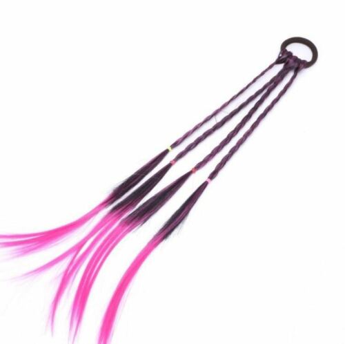 Women Ladies Braided Synthetic Hair Plaited Plait Elastic Headband Female Colorful Wigs Ponytail Hairband Wig Hair Accessories