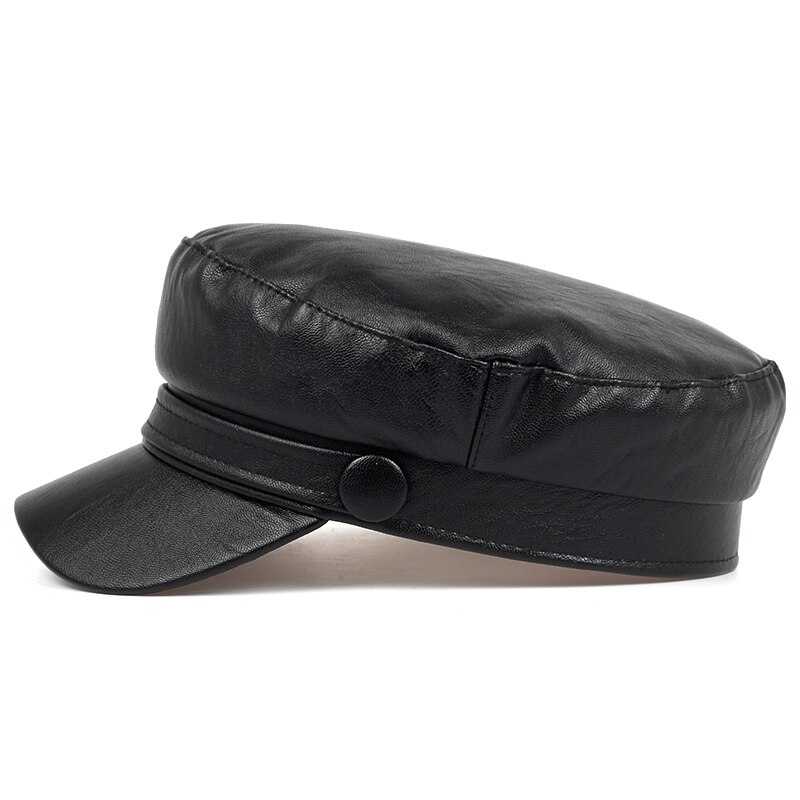 Koreansk læder baret dame hat super brand vilde hatte udendørs fritid kasketter hat