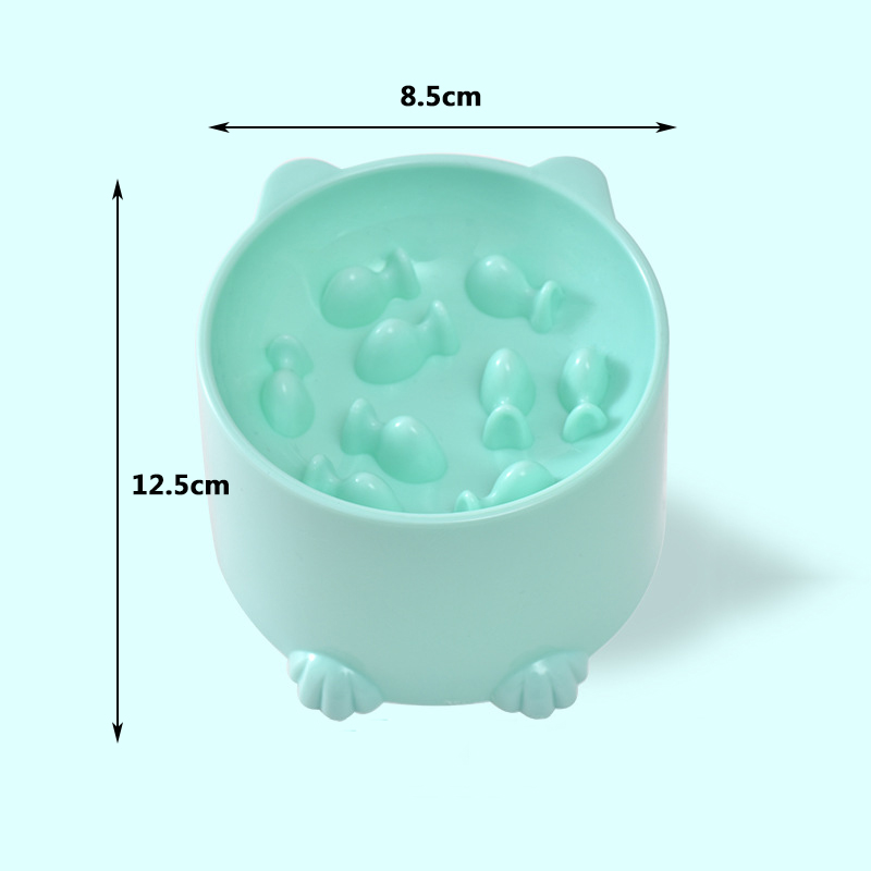 Pet bowl Cats and dogs healthy choking and slow eating bowls high feet neck protection and slow eating pet supplies