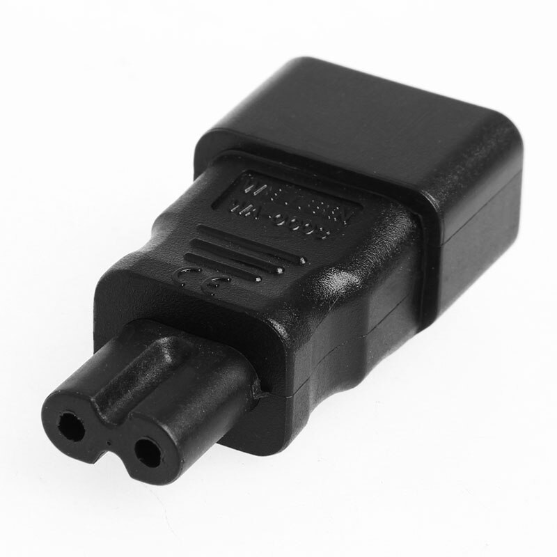 IEC 320 Kettle 3-Pin C14 Male To C7 Female Power Converter Adapter Plug-Socket
