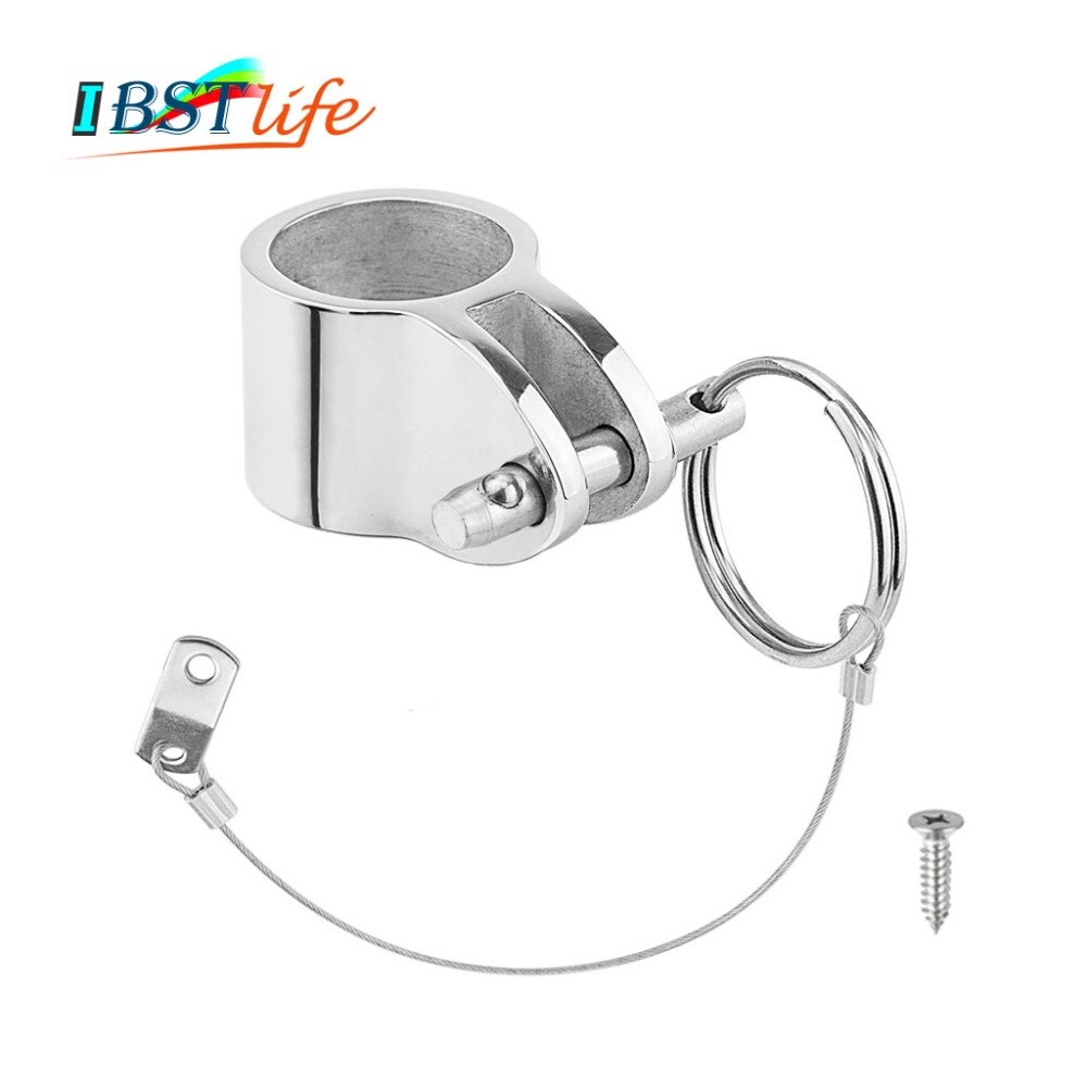 Pince à glissière à mâchoire en acier inoxydable 316, avec goupille de dégagement rapide, 1 pouce 25mm, matériel de raccord coulissant à charnière supérieure pour bateau marin