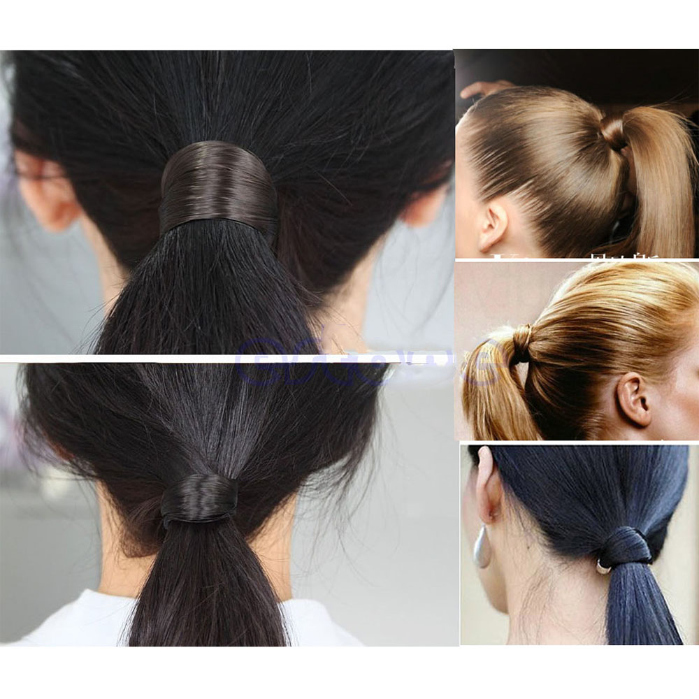 Tresse de cheveux synthétiques pour femmes et filles, 1 pièce, élastique, anneau de cheveux, corde, outils de coiffure