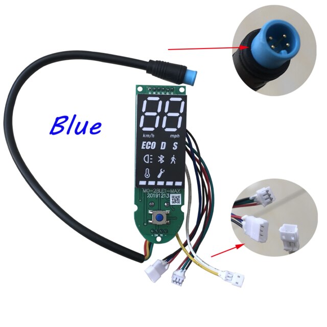 Electric Scooter Bluetooth Controller Kit with Display Accelerator Light Set for Ninebot for Xiaomi M365 Pro Electric Scooter: A Blue