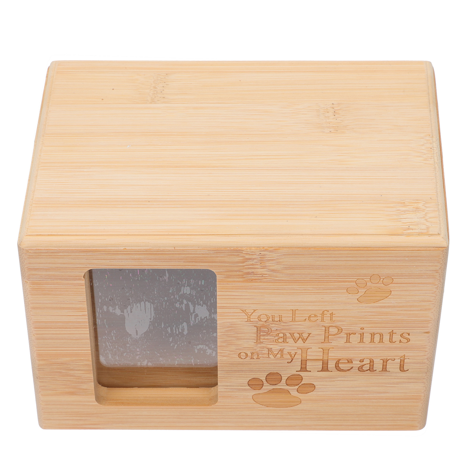 1Pc Pet Cremation Urns Dogs Ashes Cremation Box Bamboo Pet Urns Cinerary Casket