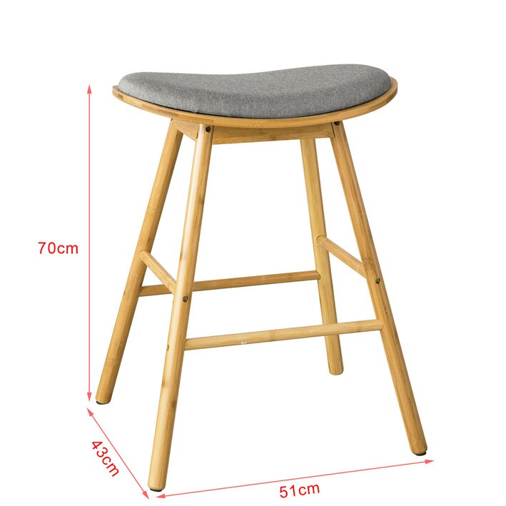 SoBuy FST57-DG Taburetes para tocador,Taburete de bar, capacidad hasta 90 Kg,ES