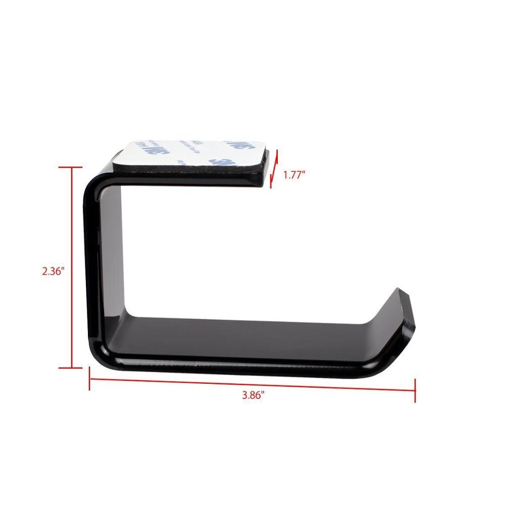 Sticker Acrylic Headphone Bracket Wall Mounted Headset Holder Hanger Under Desk Hook Earphone Sticky Display Stand