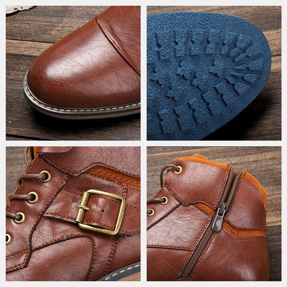 Grote Maat Mannen Laarzen Comfortabele Warm Antislip Mannen Winter Schoenen