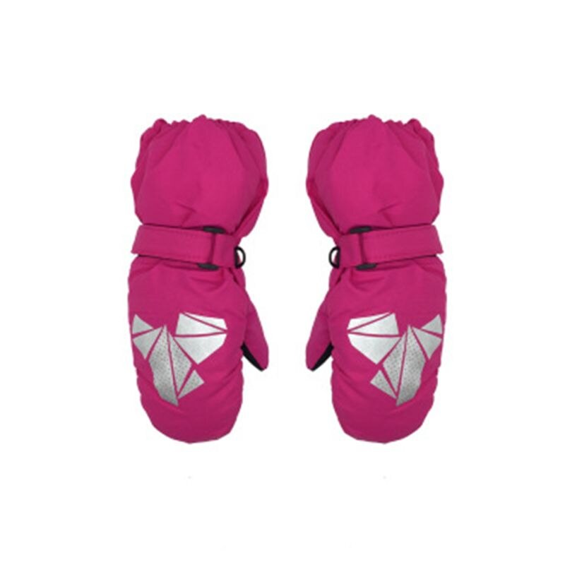 Dei bambini di Inverno Guanti Caldi Delle Ragazze Dei Ragazzi di Stampa Geometrica di Spessore Antivento Mittens Nuovo Dropship