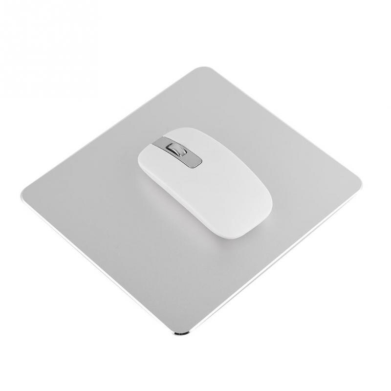 Jelly Kam Slanke Elegante Muismat Aluminium Muismat Mat Computer Gaming Mousepad Pure Metalen Anti Slip Mousepad: Silver / 240x202mm