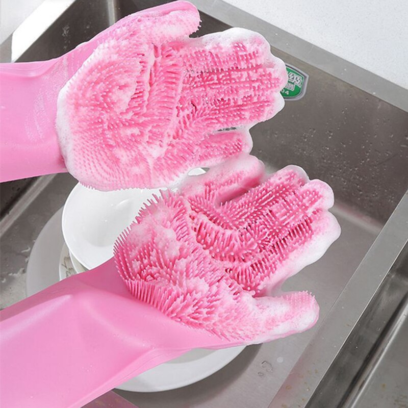Multi-Functionele Siliconen Handschoenen Siliconen Handschoenen Keuken Wassen Handschoenen Siliconen Oven Verbrandingsbeveiliging Handschoenen Keuken Clean Tool