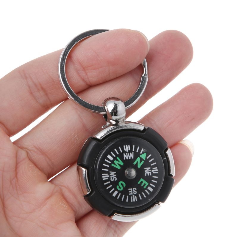 Mini boussole de navigation pour Camping en plein air et randonnée, porte-clés Portable, outil de survie, accessoires, 1 pièce
