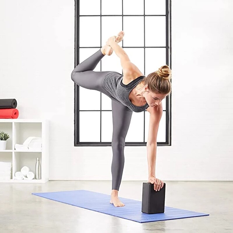 Wedge yoga skråbræt squat wedge eva yoga skumblok kalvforlænger fodstrækbræt kalvetræning fitnesscenter fitness tilbehør