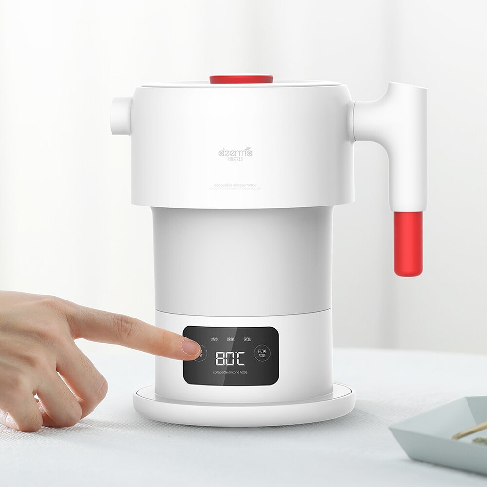 Hervidor eléctrico inteligente plegable de mano, 0,6l, portátil, de viaje,
