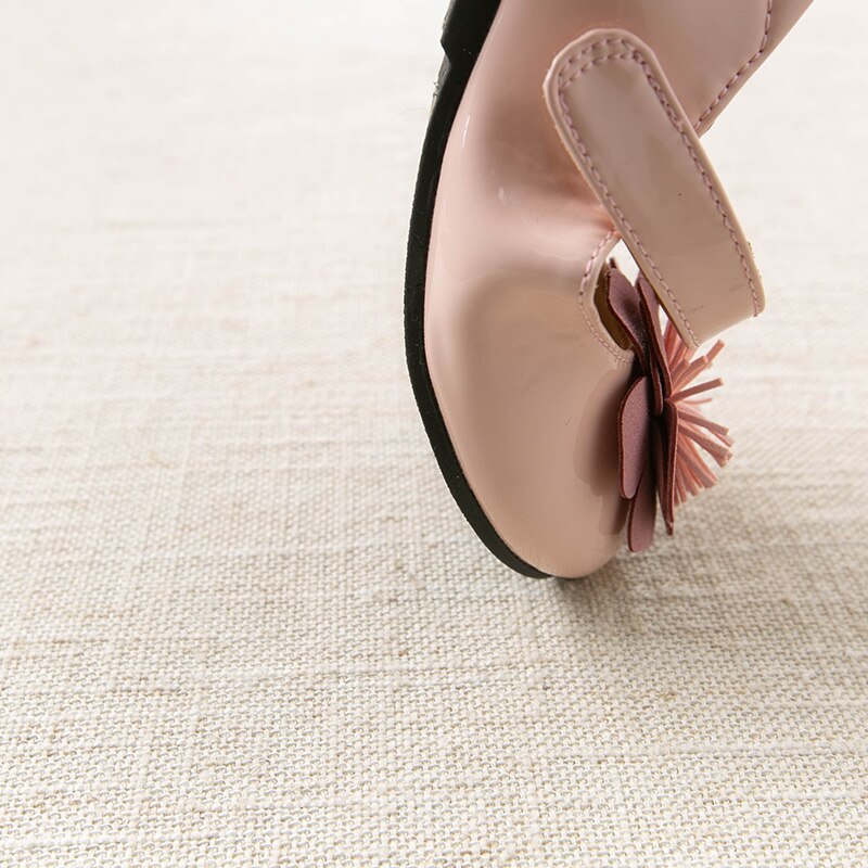 Db12851 dave bella spring baby pige blomstret læder sko børn mærke pink sko