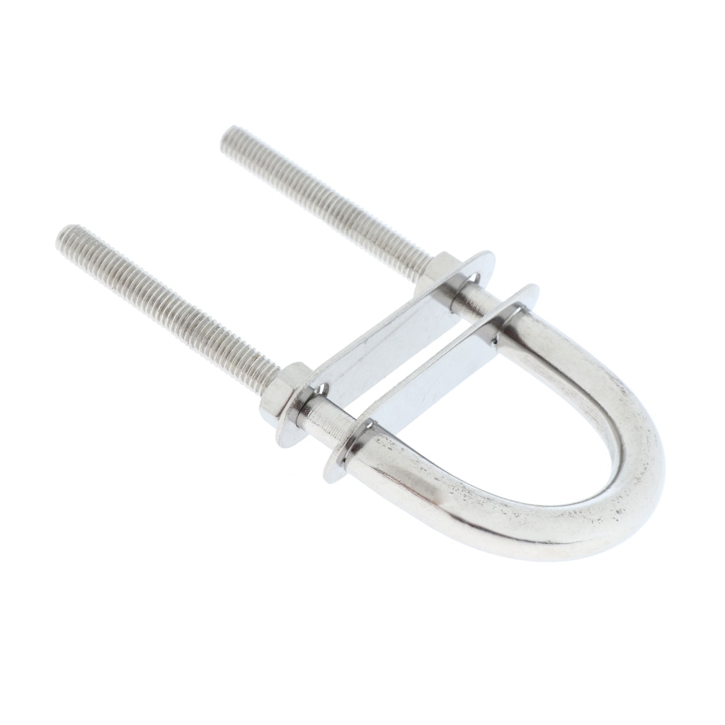 304 Stainless Steel Boat Bow / Stern Eye, U-Bolt, Marine Rigging M5*78