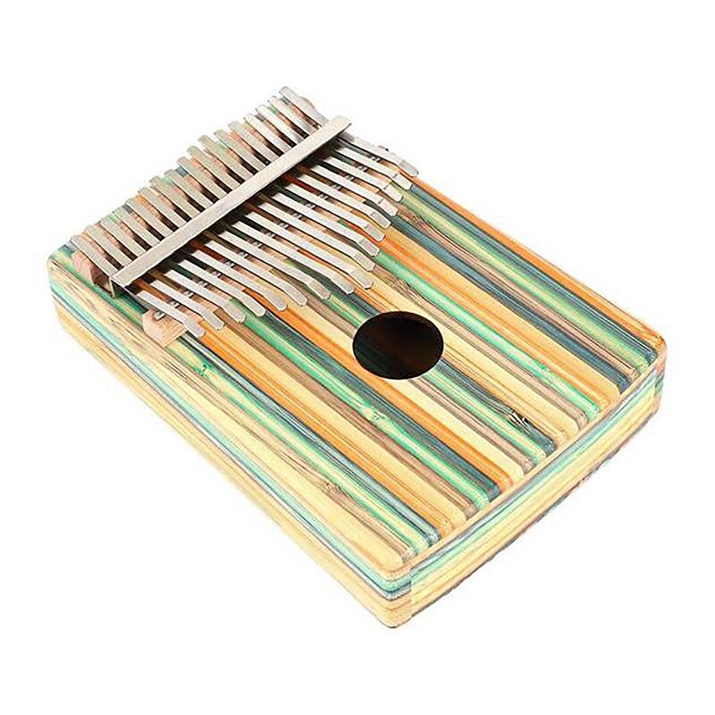 Yael daumenklavier, 17 tasten, tragbares mbira-fingerklavier-set mit stimmhammer für kinder und klavieranfänger