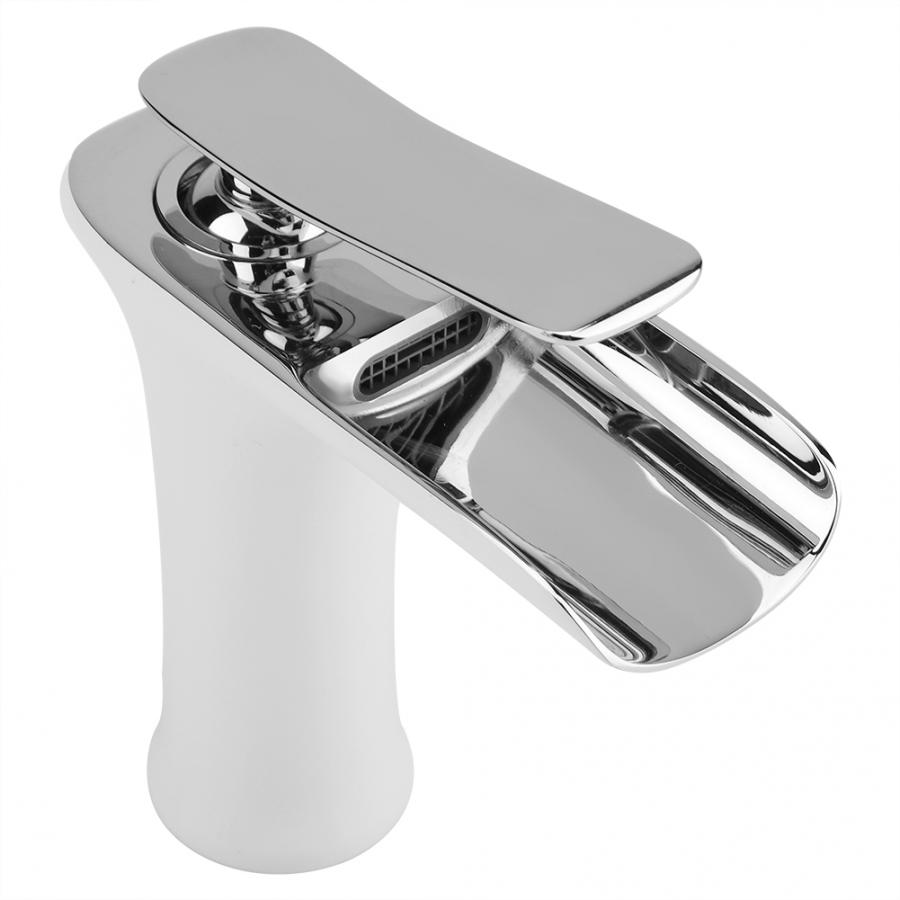 Bathtub Faucet Bathroom Chrome Faucet Waterfall Mixer One Hole Handle Water Mixer