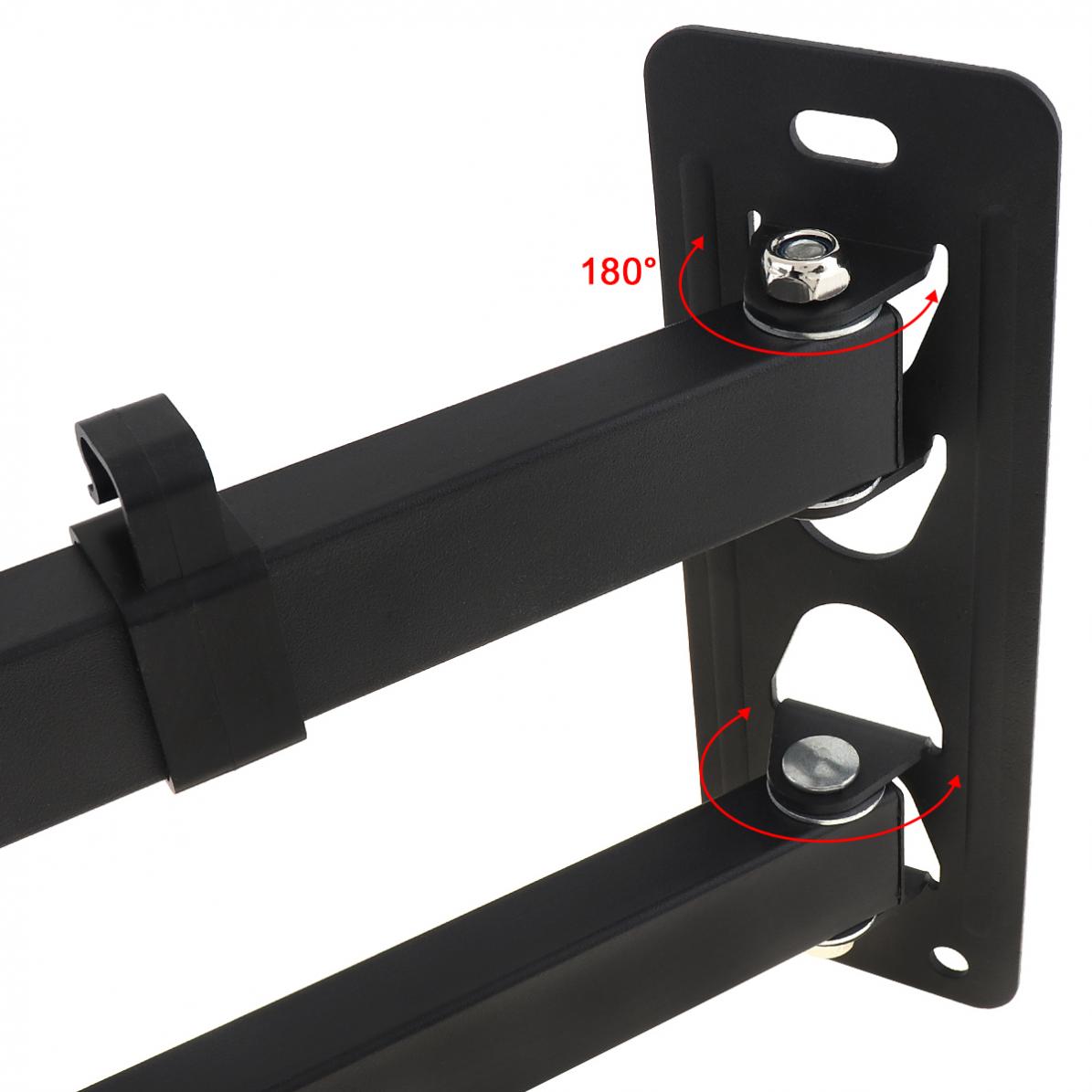 Adjustable Frosted Material TV Wall Mount Bracket Flat Panel TV Frame with Accessories for 17 - 32 Inch LCD LED Monitor Flat Pan