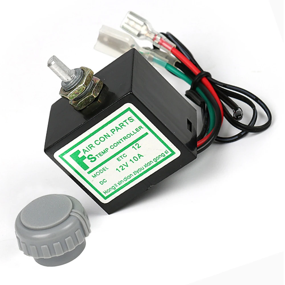 Termostato Eletrônico Universal para Ar Condicionado Do Carro, Interruptor De Controle De Temperatura, Auto Acessório, 12 V, 24V, A, C