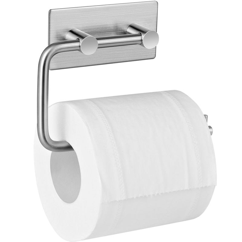 Toiletrolhouder Toiletrolhouder Zonder Boren Papier Houder Zelfklevende Wc Papierrolhouder Roestvrij Staal T: Default Title