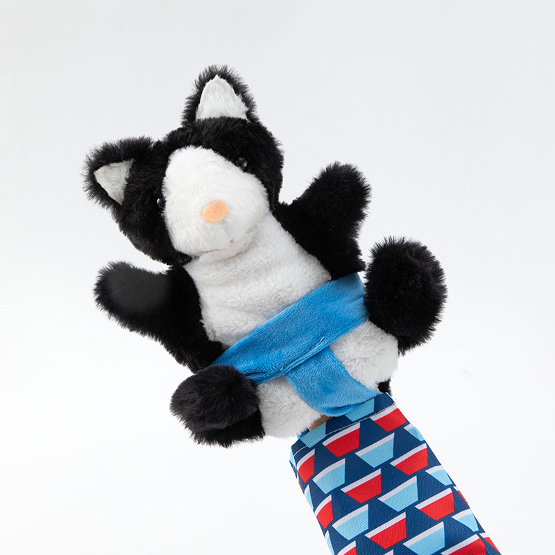 Crianças fantoches brinquedos gatos fantoche lutador gato luta brinquedo interativo fantoche de mão com estofamento resistente para jogar seguro gato cão brinquedos