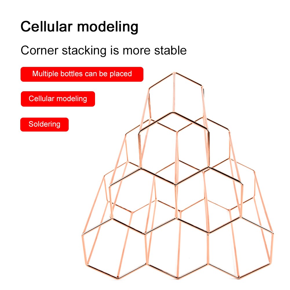 Beehive Shape Display Shelf Home Decorations Bottle Stackable Wine Rack Bar Stand Rack Storage Organizer Stainless Steel