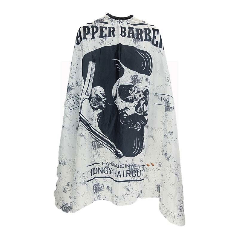 Vattentät frisyr cape tyg klippning hår mönster salong barber cape frisör frisör förkläde omlott klänning verktyg frisör förkläde: Orange