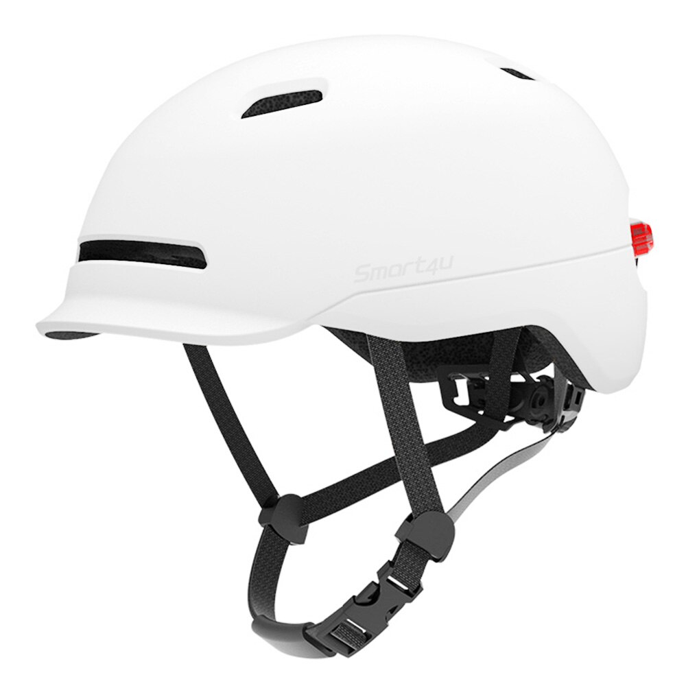 Smart4u-casco de ciclismo inteligente para hombre y mujer, luz LED, 3 modos, patinete Casco de Bicicleta de carretera de montaña