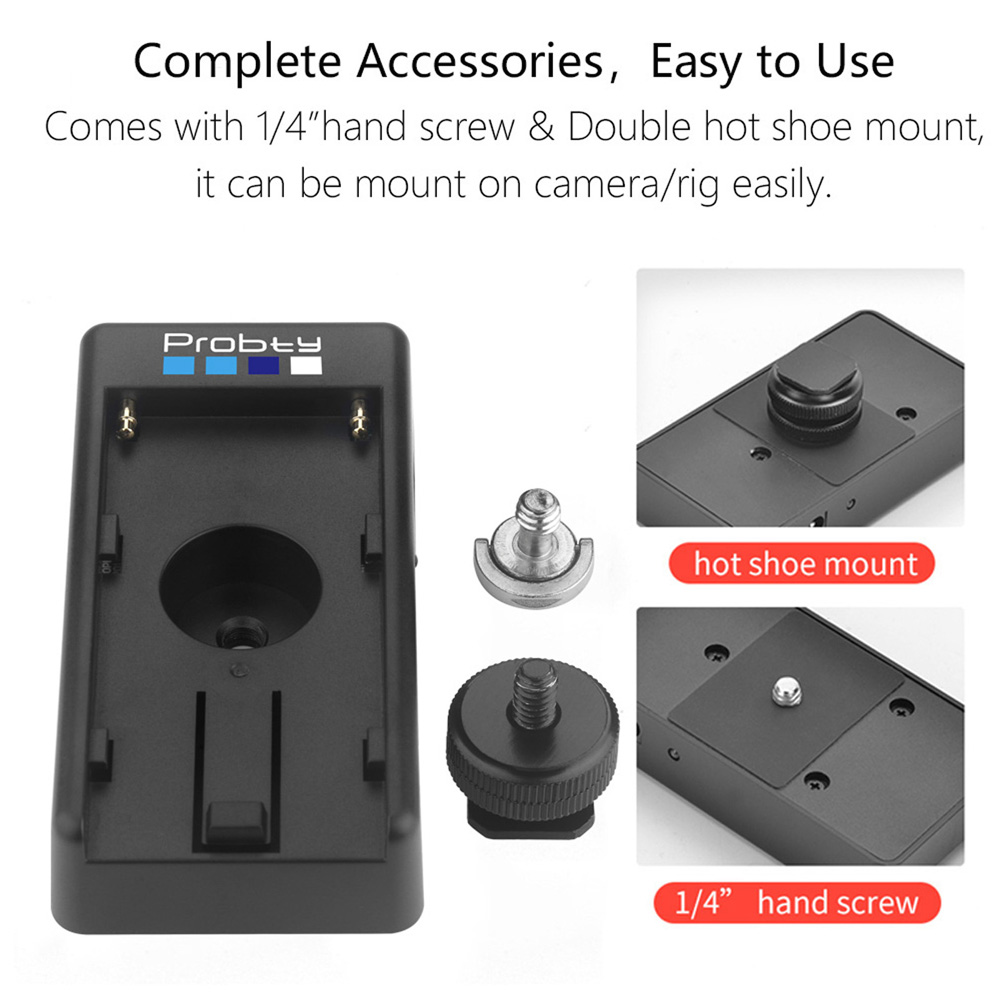 NP-FZ100 NPFZ100 Dummy Battery Fully Decoded With NP-F Adapter Plate Kit for Sony Alpha A6600 A7IV A7SIII A7C A1 FX3 A7R3 A7R IV