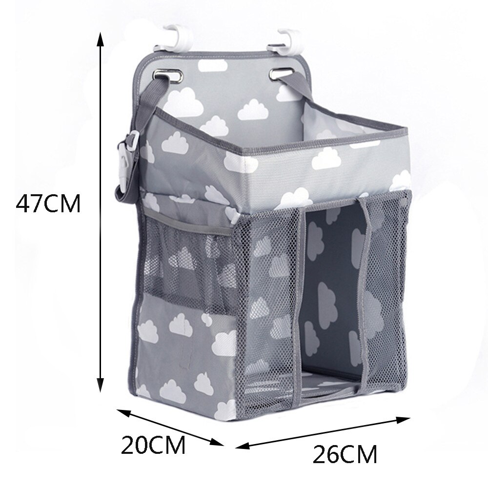 Stroller Organizer Bag - PU Leather, Waterproof, With Insulated Pocket, Bottle Holder, Changing Mat (Green)
