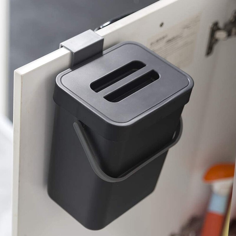 Cubo de Compost de cocina para encimera o debajo del fregadero compostaje, bote de basura para el hogar Ndoor con tapa hermética extraíble
