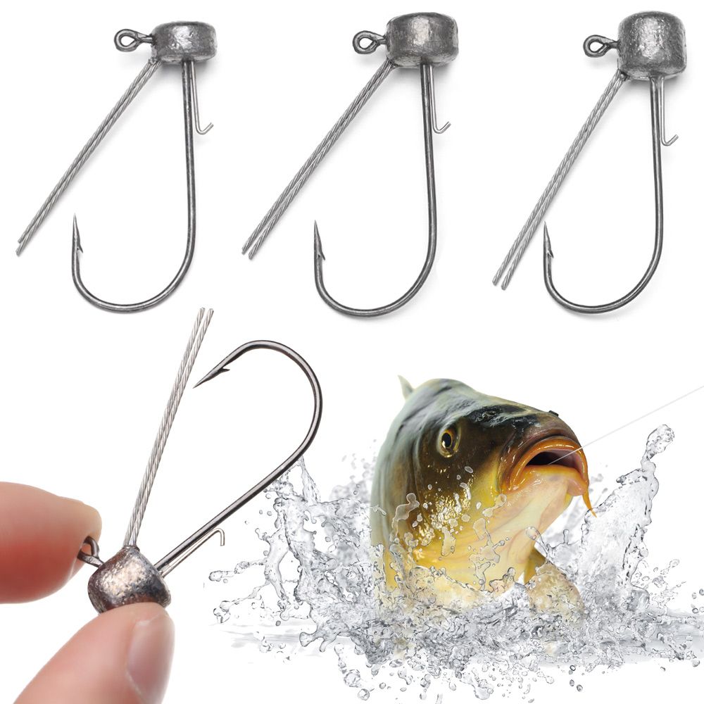 6 PCs/Lot Mushroom Head Jig Head Fishing Hook Weedless Fishing Ned Rig Bass Fishing Tackle 3.5g 5.5g 6.5g