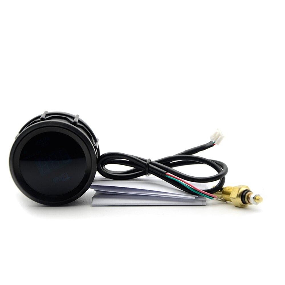High Quanlity2'' 52MM Car Digital Blue Led Water Temperature Gauge 40-150℃ With Water Temp Joint Pipe Sensor Adapter 1/8NP