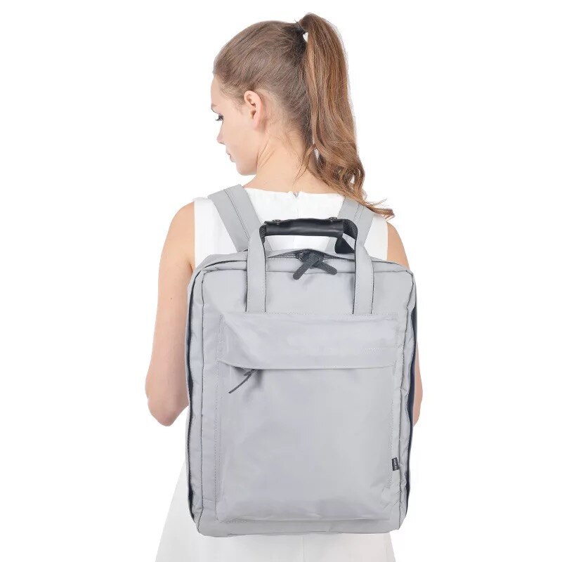 Mochila de equipaje de viaje de gran capacidad para hombre y mujer, organizador de embalaje, bolso de mano impermeable, bolsa de viaje, bolsa de almacenamiento grande: gray