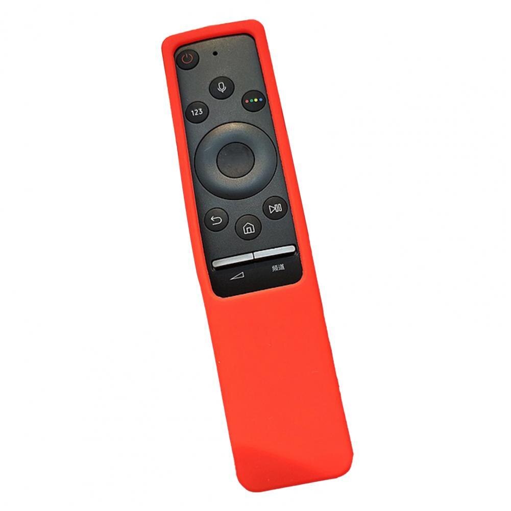 Colorful Durable Shock Proof Remote Control Cover Silicone Remote Control Protector Smooth Surface: Red