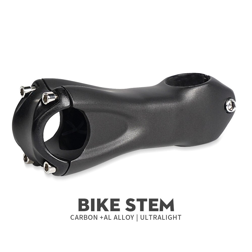 Road Bicycle Carbon Stem Black Matte Bicycle Accessories 10 Degree Bike Stem Carbon 80 90 100 110mm