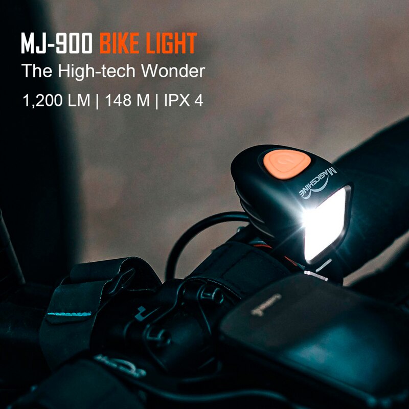 MagicShine MJ900 1200 Lumen LED Bike Front Light Compact Powerful Waterproof IPX4 Usb Rechargeable Battery For MTB Road Bicycle