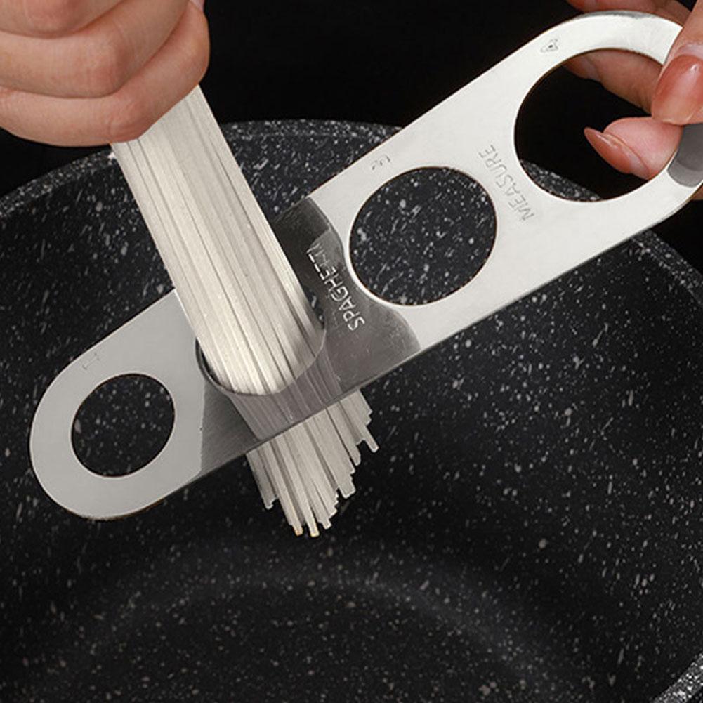 Steel Pasta Spaghetti Measurer Measure Tool Easy Clearing Portion Ruler Tools 4 Pasta Serving Measuring Kitchen Gadget G2A2
