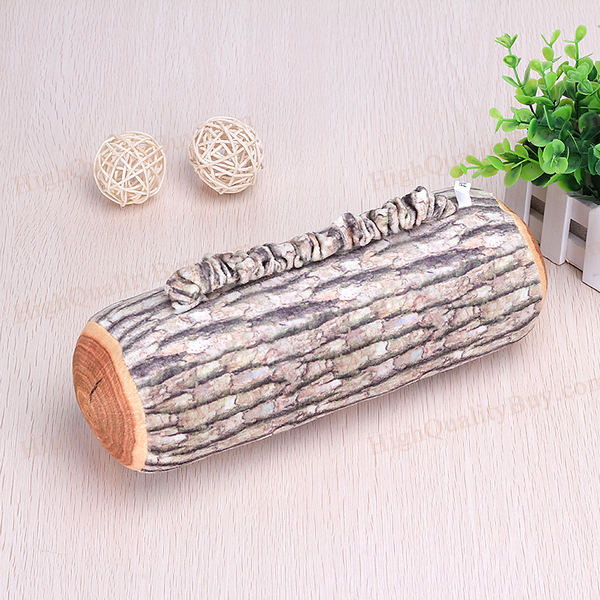 Creatieve Hout Log Vorm Zachte Auto Seat Hoofdsteun Body Neksteun Kussen Thuis Bed Rugkussen Zachte Hals Gooi kussens