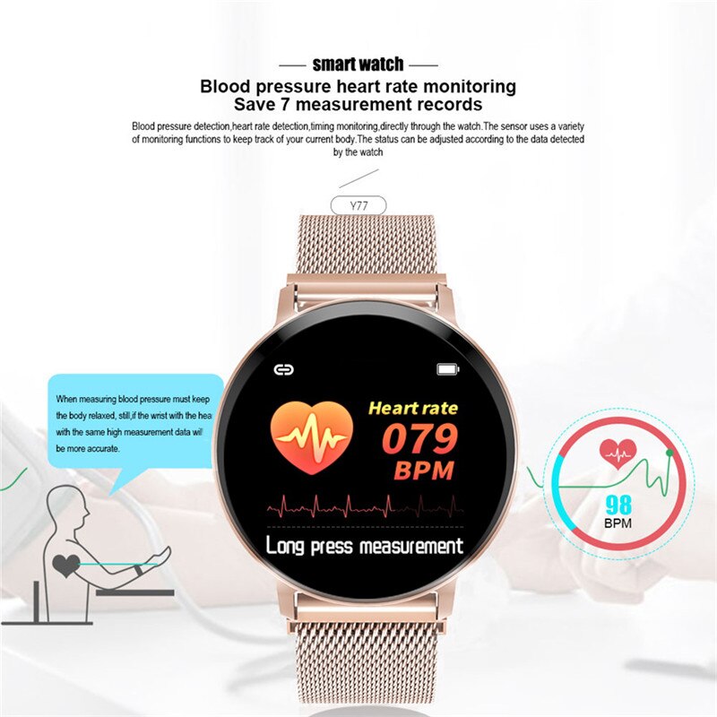 Smart Watch Women Waterproof Fitness Tracker Heart rate Blood Pressure Monitor Pedometer Sport Bracelet Smart wristband Fit bit
