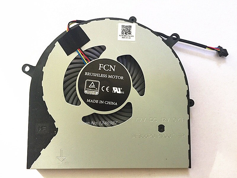 Ventilador de CPU original para ordenador portátil, , para ASUS FX63V, FX63VM, FZ63VM, FX63VM7300, FX63VM7700, DFS602212M00T, DFS552012M00T: GPU