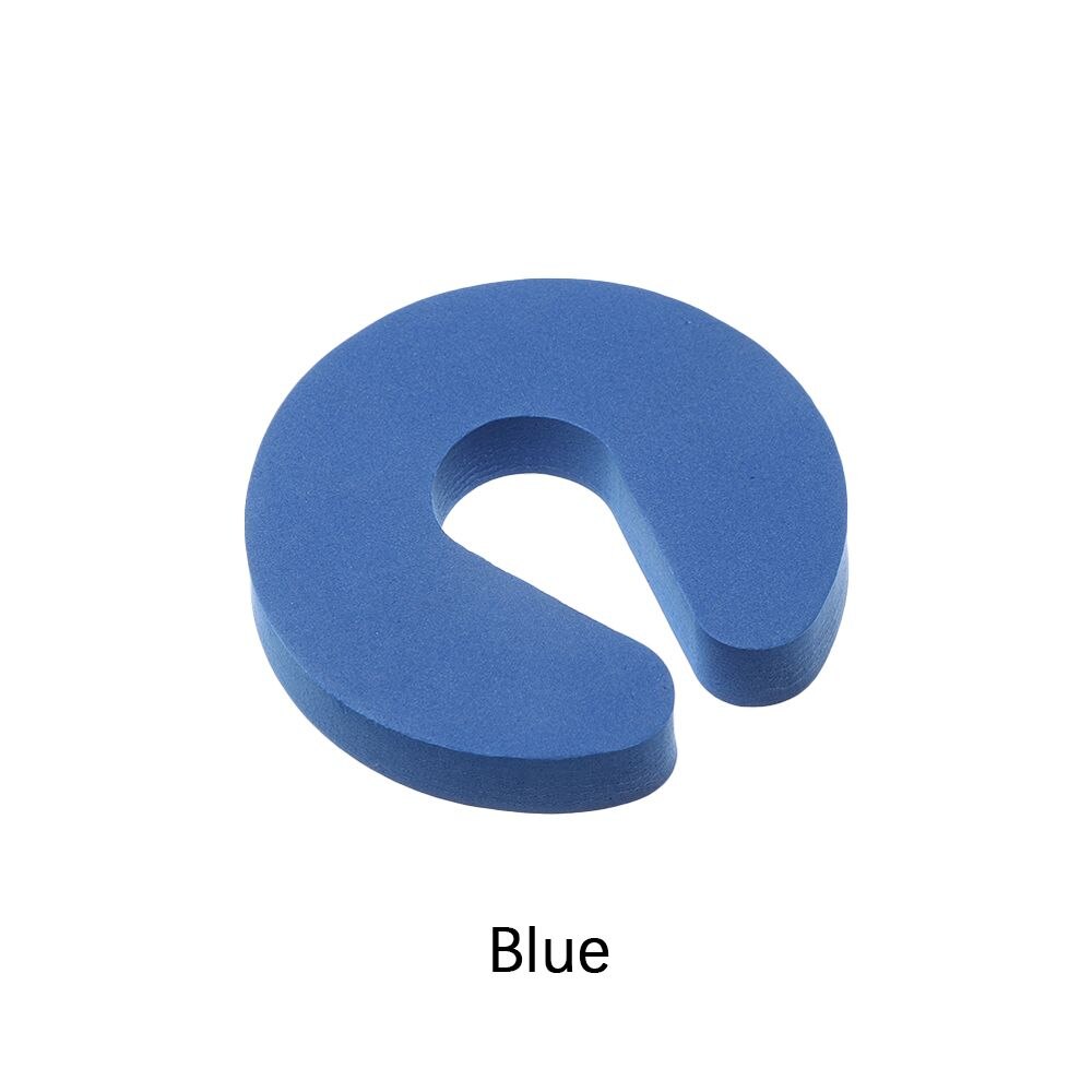 4PCS Soft Foam Door Stopper Baby Kids Safety Door Clip Finger Protector Guard Kitchen Bedroom Home Security Accessories: Blue