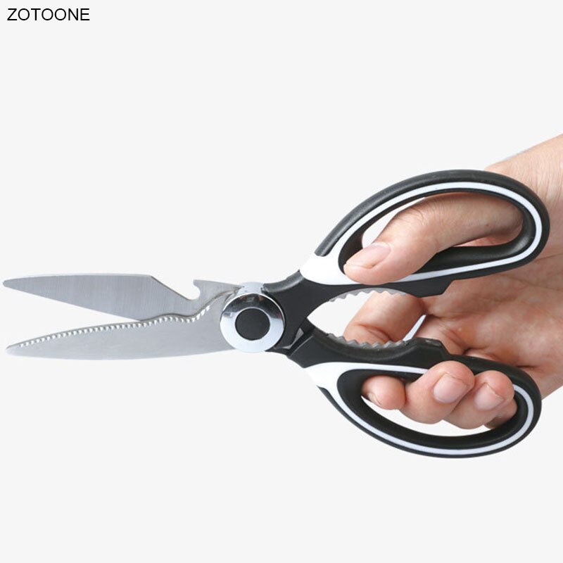 Zotoone Roestvrijstalen Keuken Schaar Multifunctionele Scharen Tool Voor Groenten Vlees Kruiden Diy Schaar Tool Keuken Schaar G