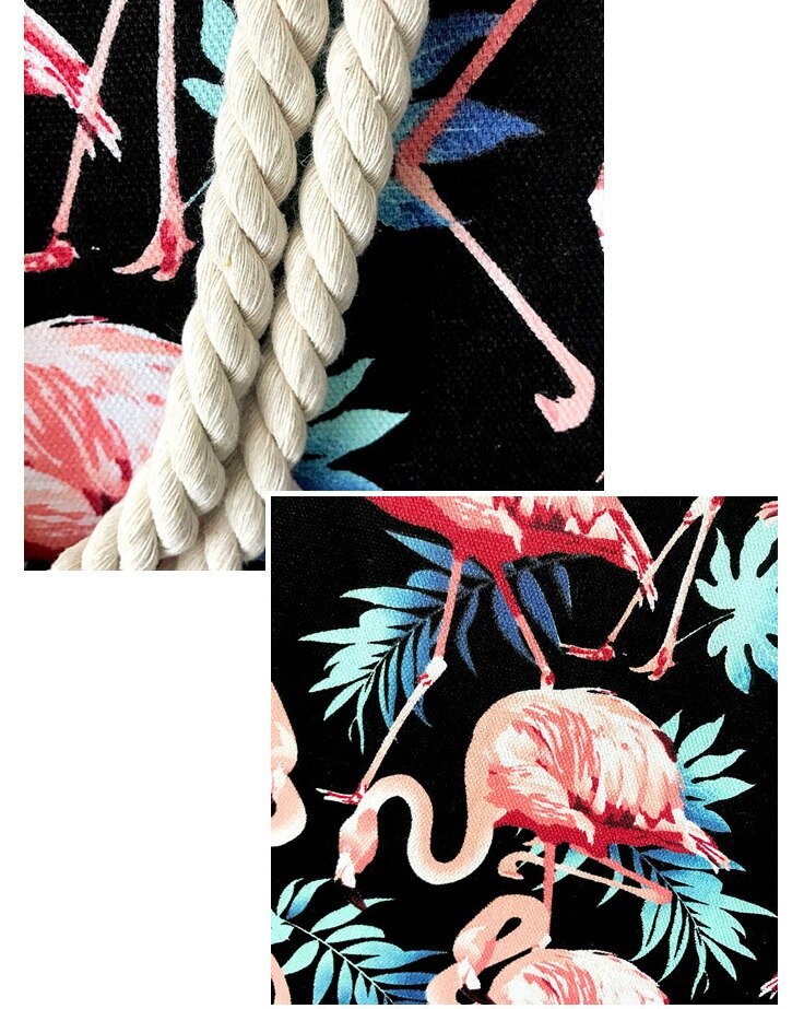 Neuestes modell Flamingo Segeltuch handtaschen, große kapazität, lässige schultertasche, lässige schlichtheit, Hochschule-schultasche  cz240