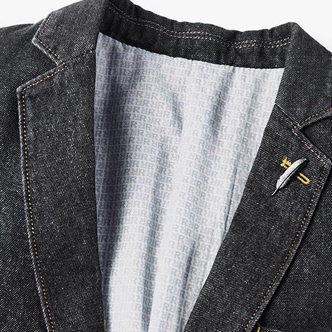 Blazer en jean grande taille pour hommes veste de costume en Denim affaires décontracté noir bleu vêtements de rue printemps automne Blazers Homme