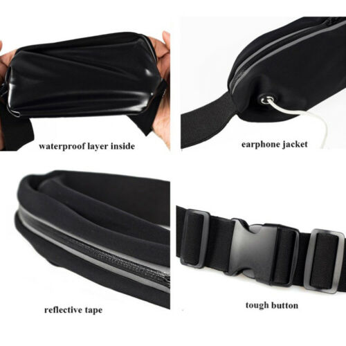 Waterdichte sport hardloop heuptas hardloop-jogging heuptasje met rits